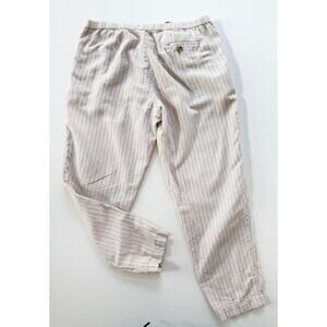 Uniqlo‎ Cream Linen Pants Pin Striped  Large